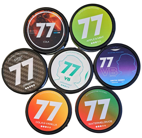77 pouches
