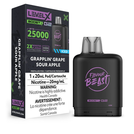 Grapplin' Grape Sour Apple Level x Boost Pods