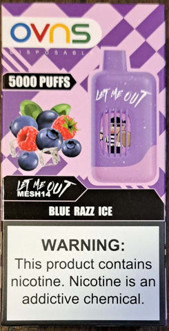 Blue Razz Ice 5000puffs OVNS