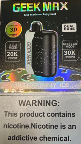 White Gummy Ice Geek Max 1x18mlx30K