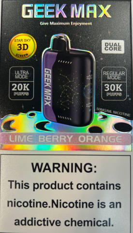 Lime Berry Orange Geek Max 1x18mlx30K