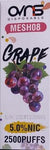 Grape 1x8ml 2500 puffs OVNS