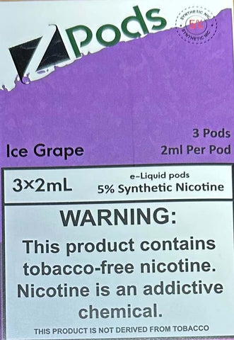 Ice Grape 3x2ml Zpods