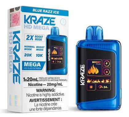 BLUE RAZZ Ice Kraze HD Mega 1x20mlx20K