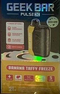 Banana Taffy Freeze Geek Bar Pulse X