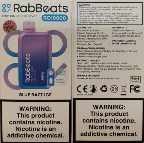 Blue Razz Ice RabBeats RC10000