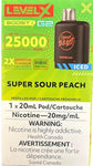 Super Sour Peach 1x20ml Level x Boost Pods G2