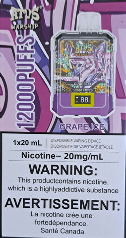 Grape Ice 1x20ml ATVS WARSHIP 20mg/50mg