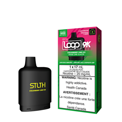 Strawberry Lime Ice STLTH PODS LOOP 9K