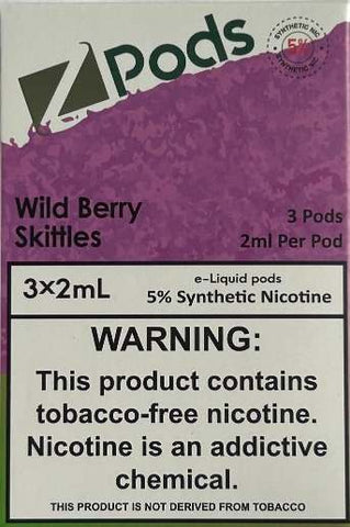 Wild Berry Skittles 3x2ml Zpods