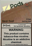 Bear Foot 3x2ml Zpods