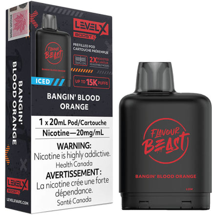 BANGIN' BLOOD ORANGE Iced 1x20ml Level x Boost