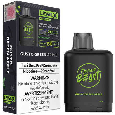 GUSTO GREEN APPLE 1x20ml Level x Boost