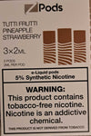 Tutti Fruit Pineapple Strawberry 3x2ml Zpods