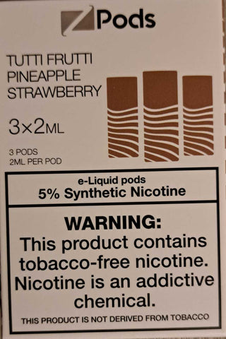 Tutti Fruit Pineapple Strawberry 3x2ml Zpods