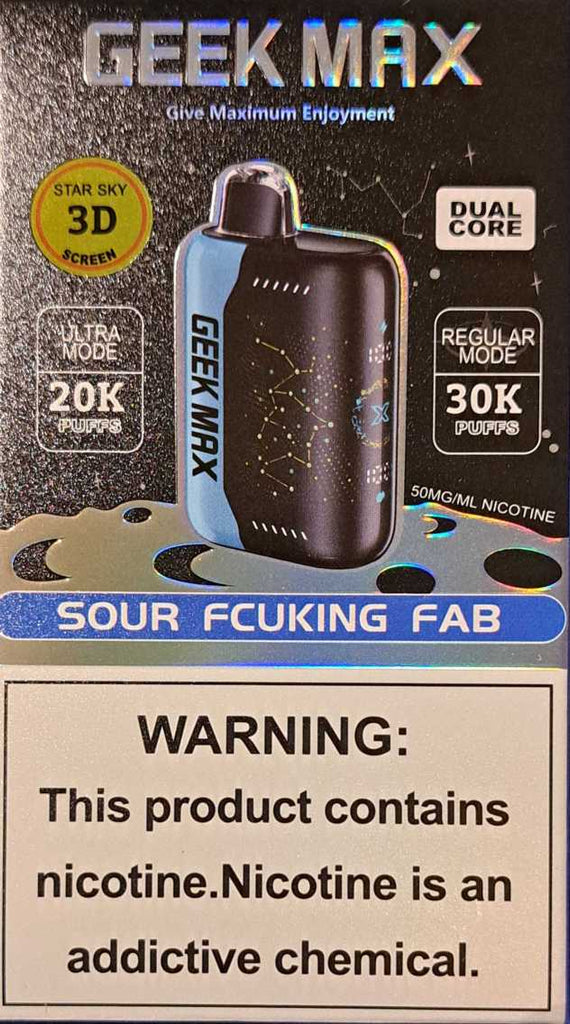 Sour Fucking Fab Geek Max 1x18mlx30K vapebug.ca Sour Fucking Fab Geek Max 1x18mlx30K vapebug.ca