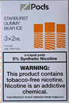 Starburst Gummy  Bear Ice 3x2ml Zpods
