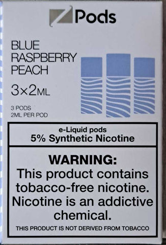 Blue Raspberry Peach 3x2ml Zpods