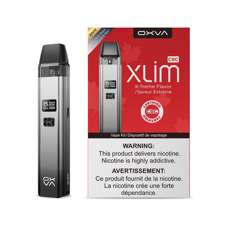 Shiny Silver Black vapekit Xlim OXVA