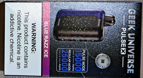 Blue Razz Ice Geek Universe Pulse X 15K/25K