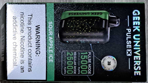 Sour Apple Ice Geek Universe Pulse X 15K/25K